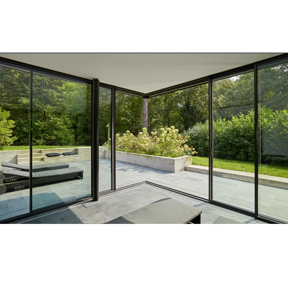 Office Building GLASS-ALUMINUM WINDOWS Aluminum Alloy Folding Screen Dust-proof Modern Horizontal Windows