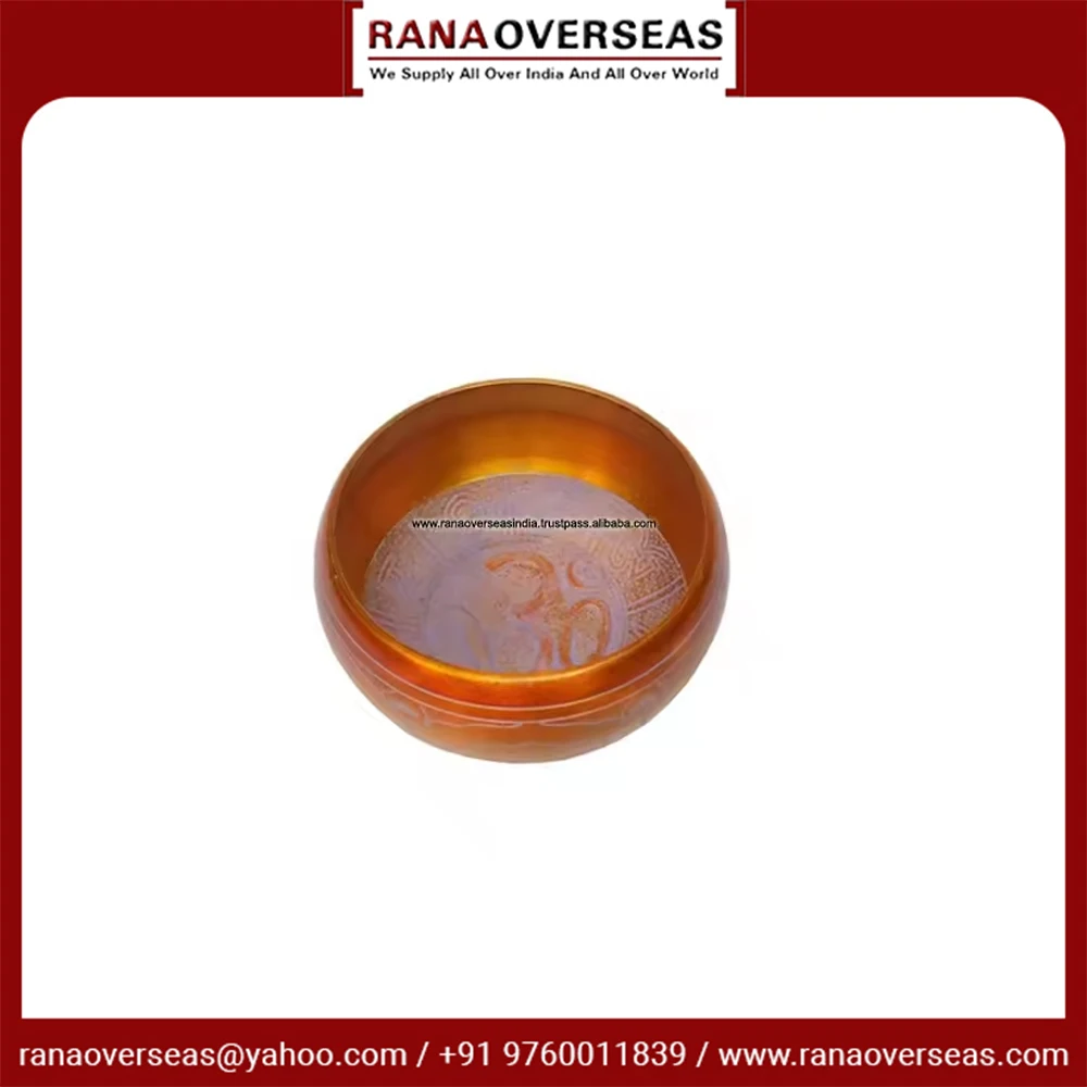 Hot Selling Engraved Design Brass Singing Bowl for Mindfulness , Meditation, Healing & Chakra Balancing At Lowest Price