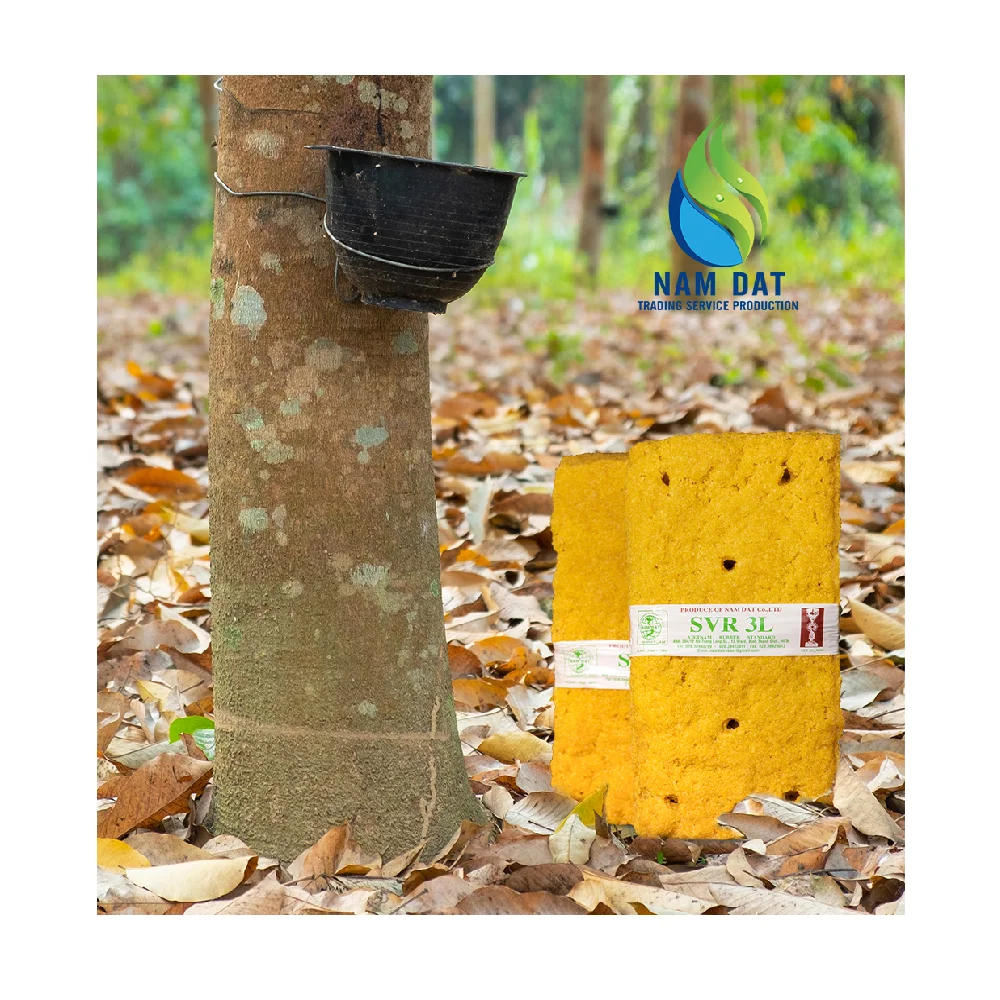 Export Vietnam Manufacturer Threads Making High Purity 100% Organic Raw Material SVR 3L (TSR 3L) Yellow Color Natural Rubbers
