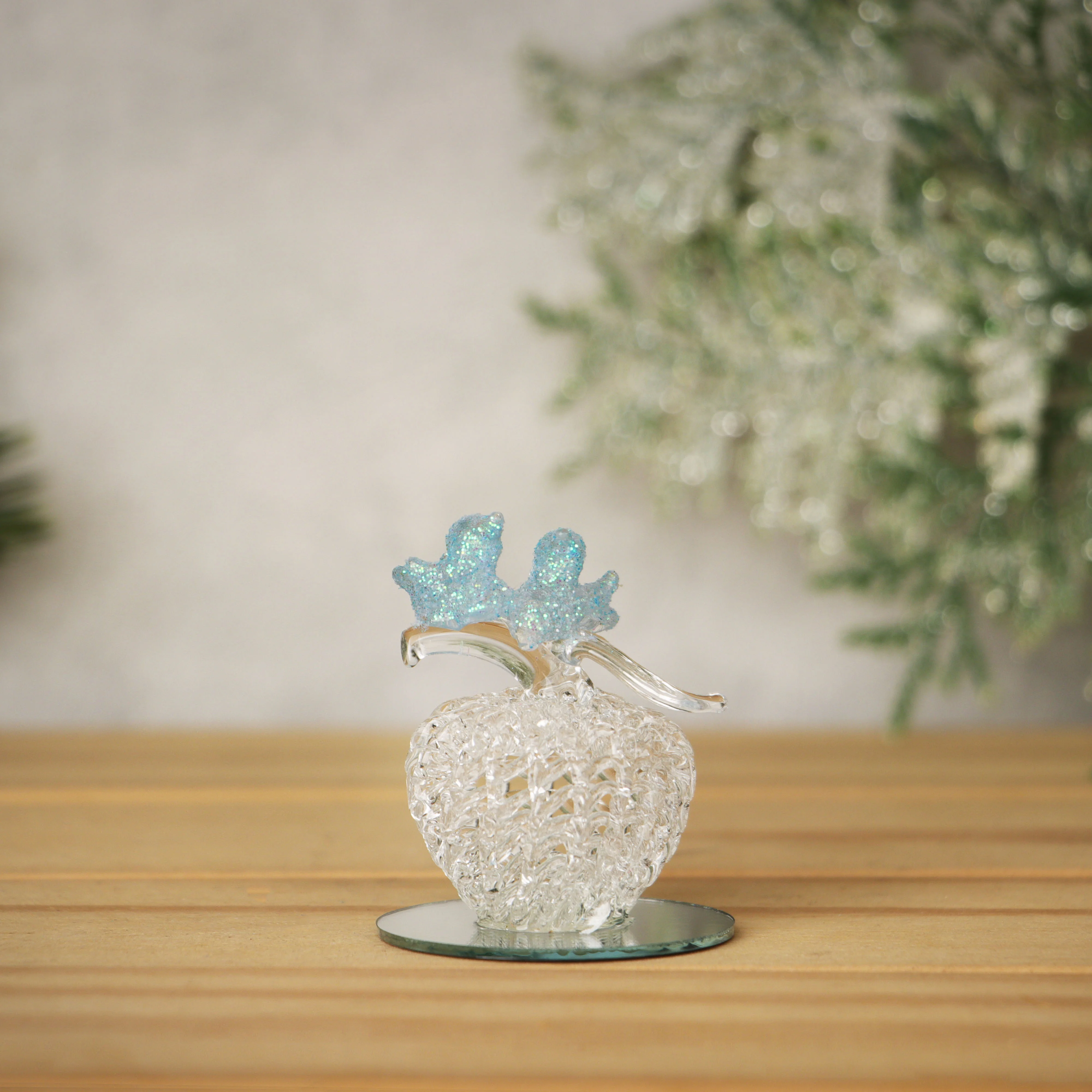 Sparkling Crystal Angel Figurine with Golden Accents - Festive Ornament