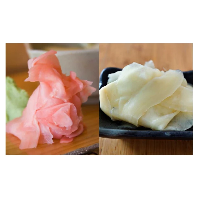 baby ginger sliced for sushi, sashimi
