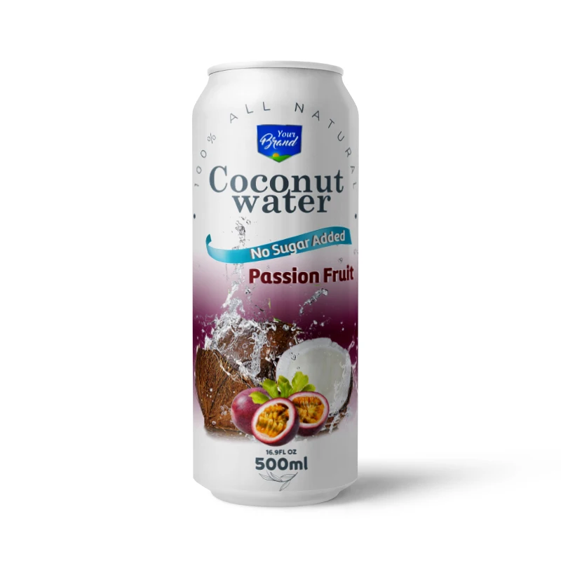 500ml Canned Original Taste Coconut water Distribution Newest OEM beverage made in Vietnam to Export