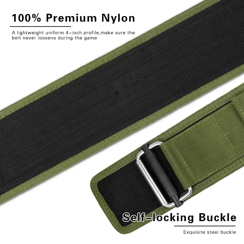 Self Locking Custom Made Weight Lifting Workout Back Support Power Belt Premium Quality Nylon Material Strong Gym Belt