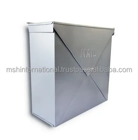 Wall Mounted Letter Box, Post Box Mailbox Suggestion Box Vintage Iron Country House Outdoor Home Decor