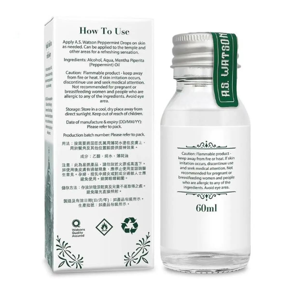 Watsons - PEPPERMINT DROPS 60ML