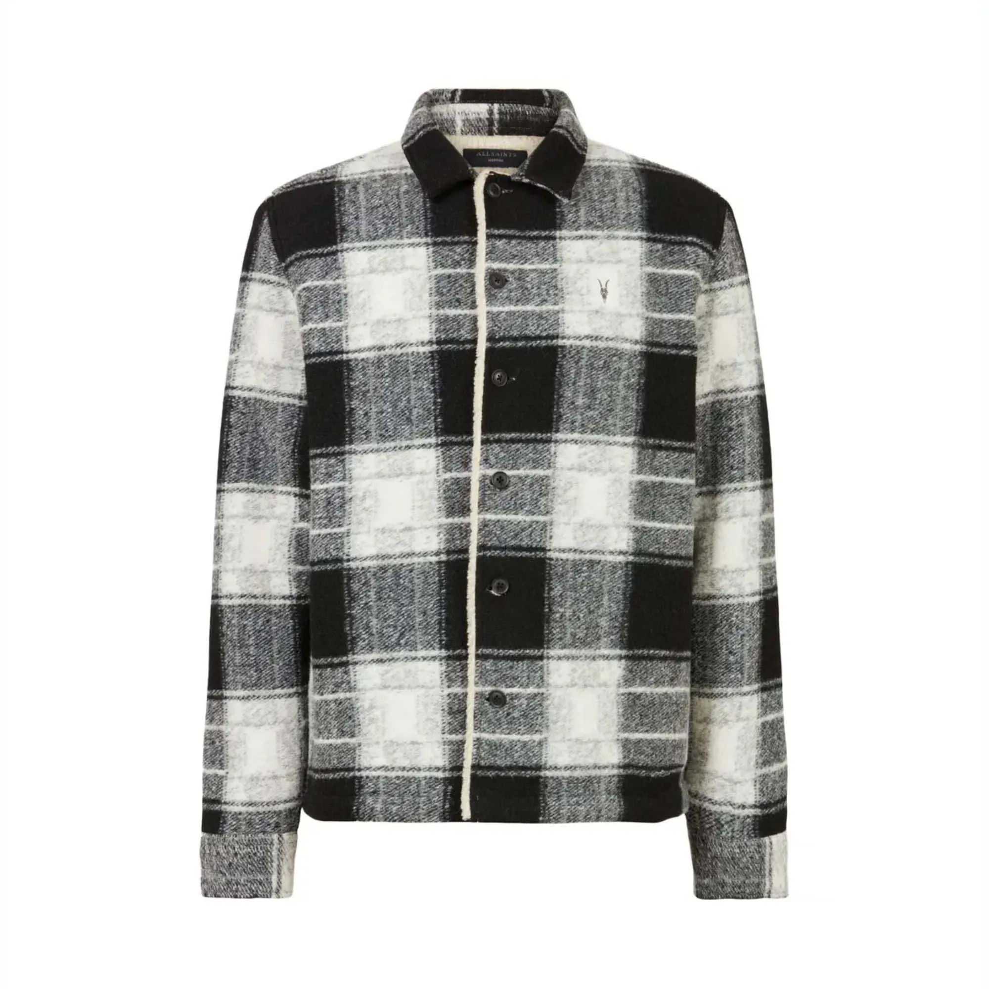 Custom Checked Flannel Long Sleeve Jacket Orange Buttons Blanket Overshirt Flannel Shirt Jacket Men Tapestry Jacket