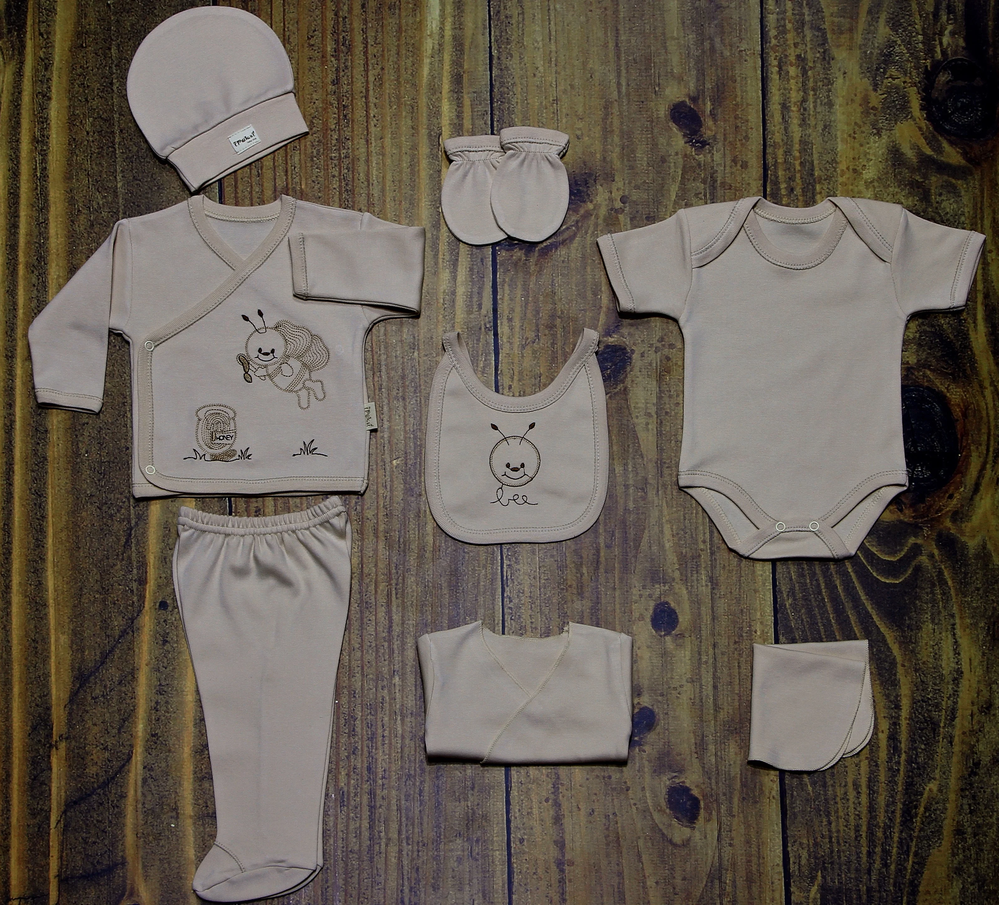 Baby Clothes Newborn Organic 8 Pieces Certificate Product %100 Cotton Fabric High Quality Made in Turkey
