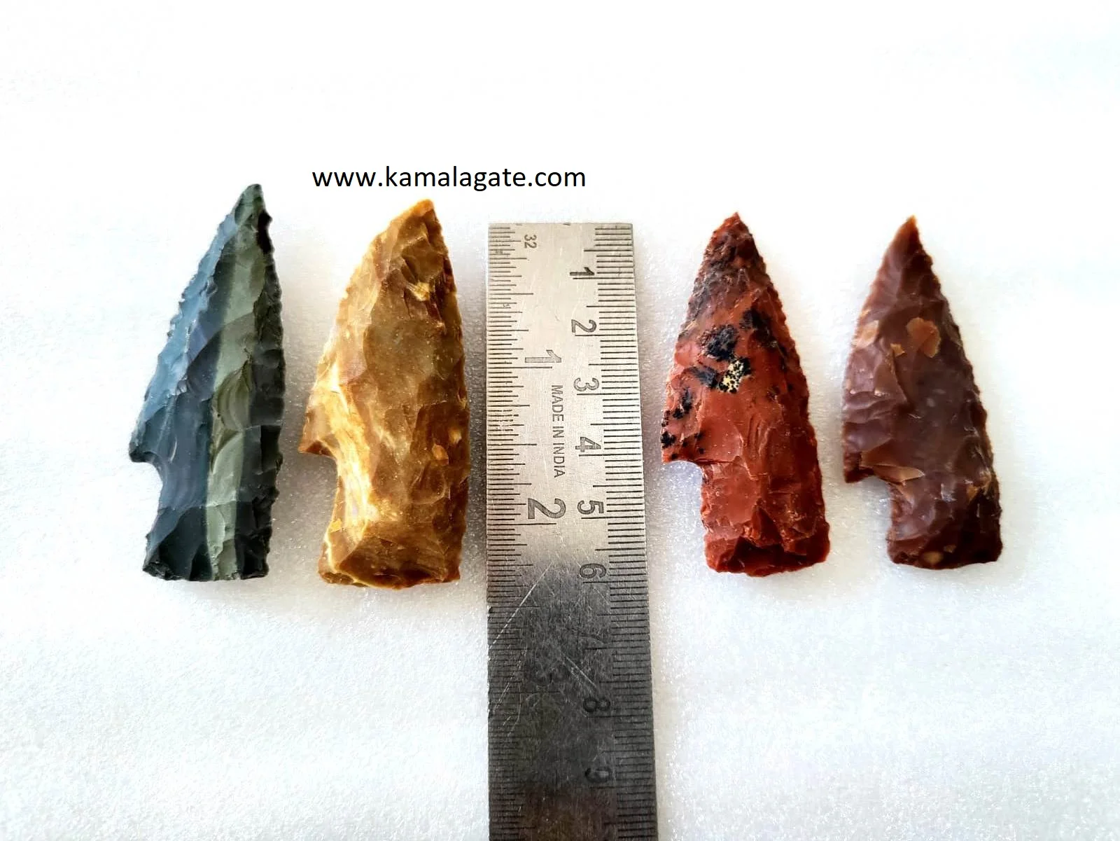 wholesale Indian Agate & Fancy Jasper 3 Inch Wholesale Agate Knife Arrowhead Knife hand knapped arrowheads