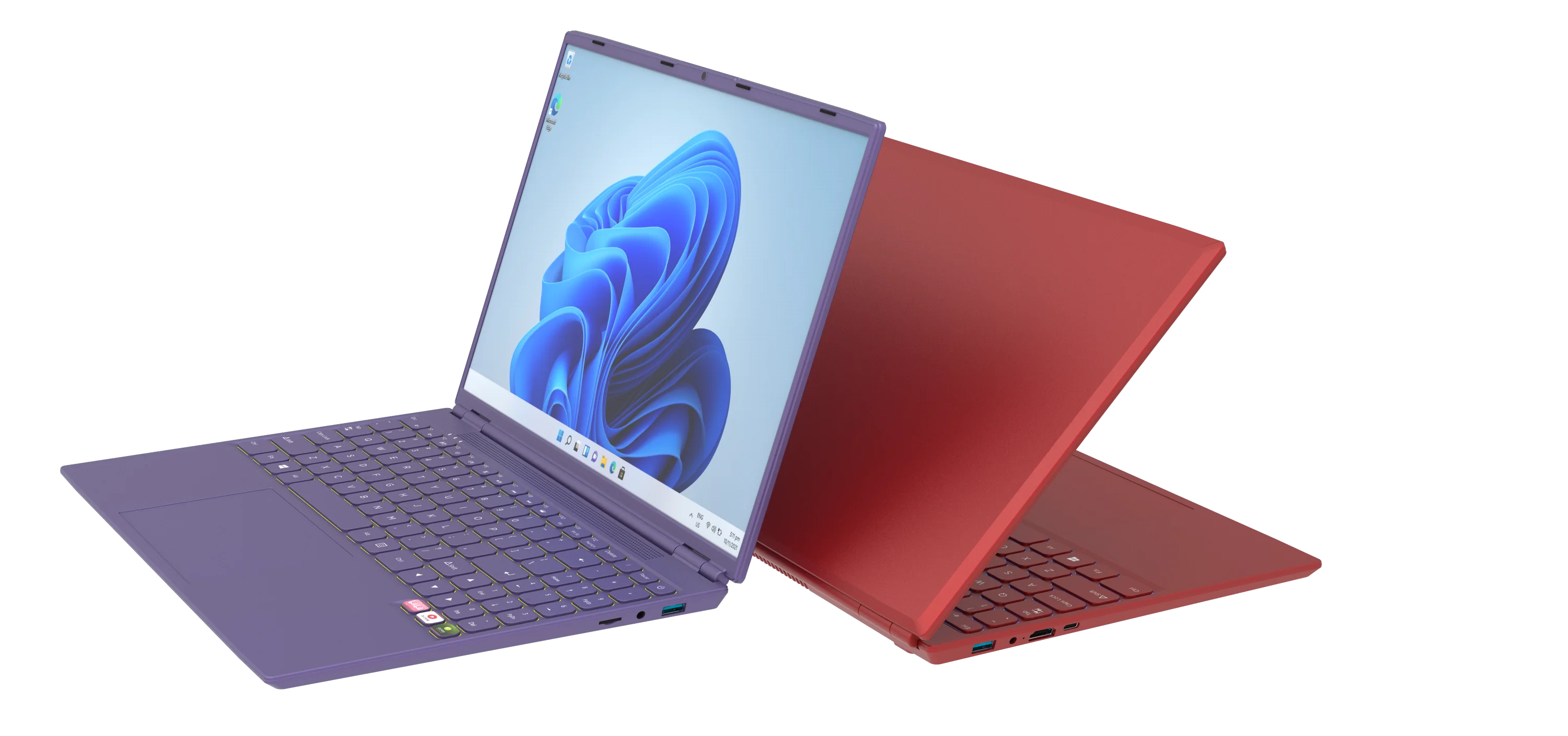 16 Inch Office Laptop Backlit Keyboard Red Computer Laptop 180 Degree Open and Close Angle