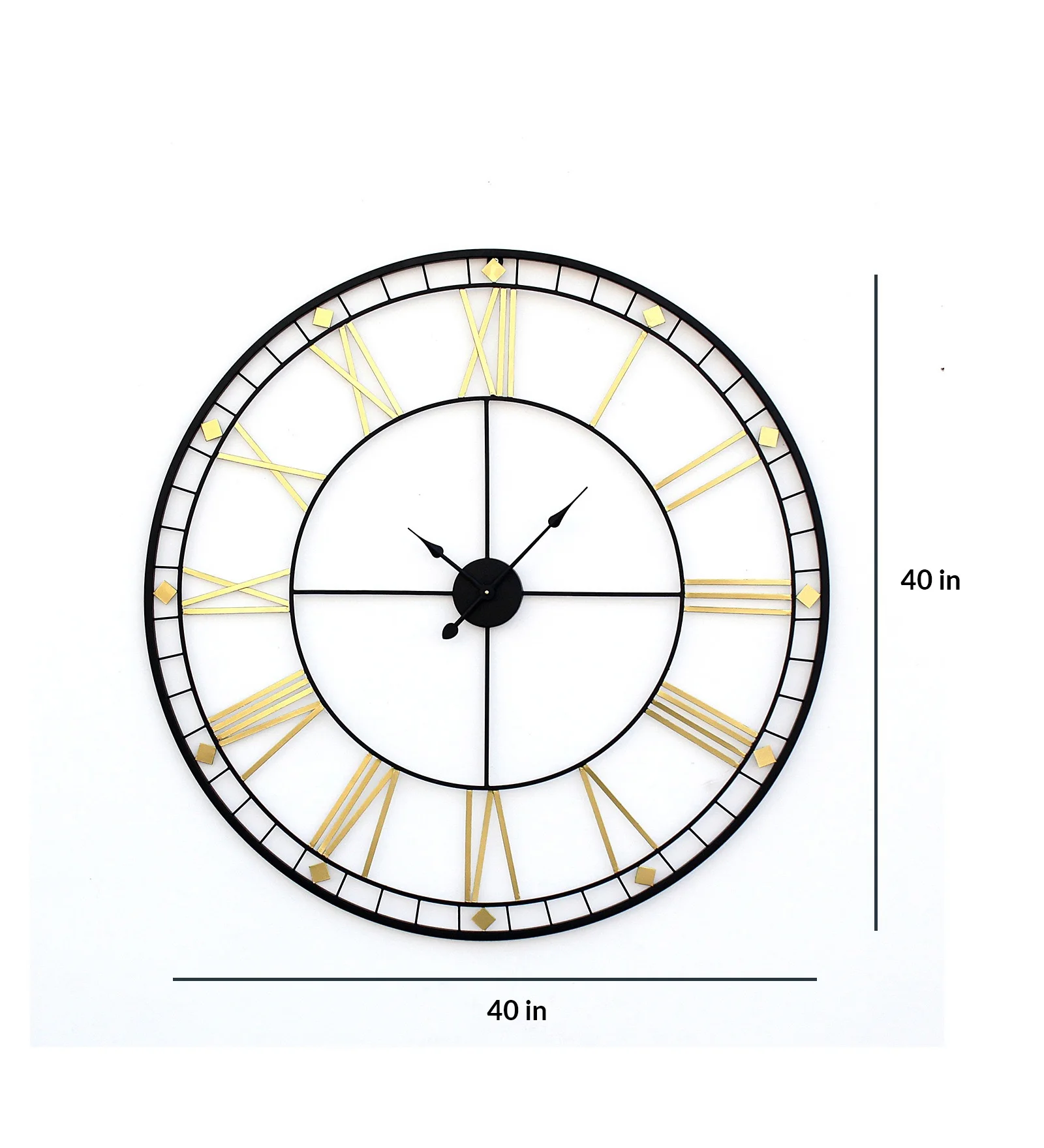 Unique Design Metal Analog Wall Clock  With Customized Color And Size For Home Decor  And Living Area