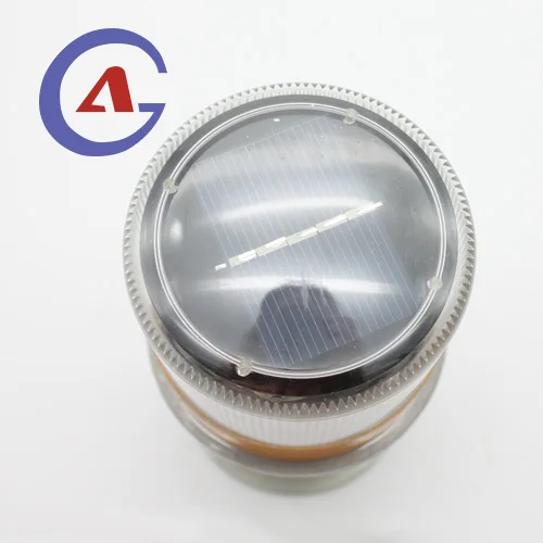 Solar Powered LED Traffic Strobe Warning Lights Flicker Beacon Road Barricade Construction Sign Lamp