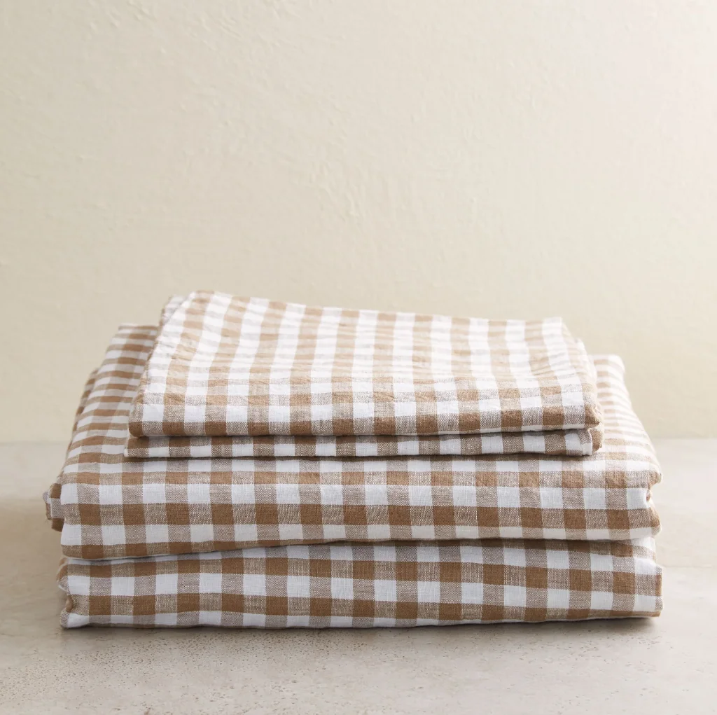 Wholesale Custom 255cm Wide Linen Roll Fabric High Quality 100% Linen Super Soft Grid Shirts Dresses Sofas Cars Home Girls