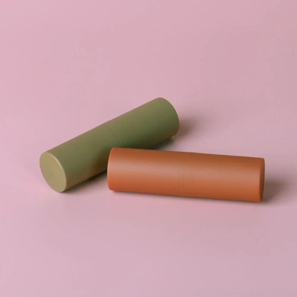 Magnetic Lipstick Lip Balm Packaging Container Empty Plastic Round Matte Lipstick Tubes