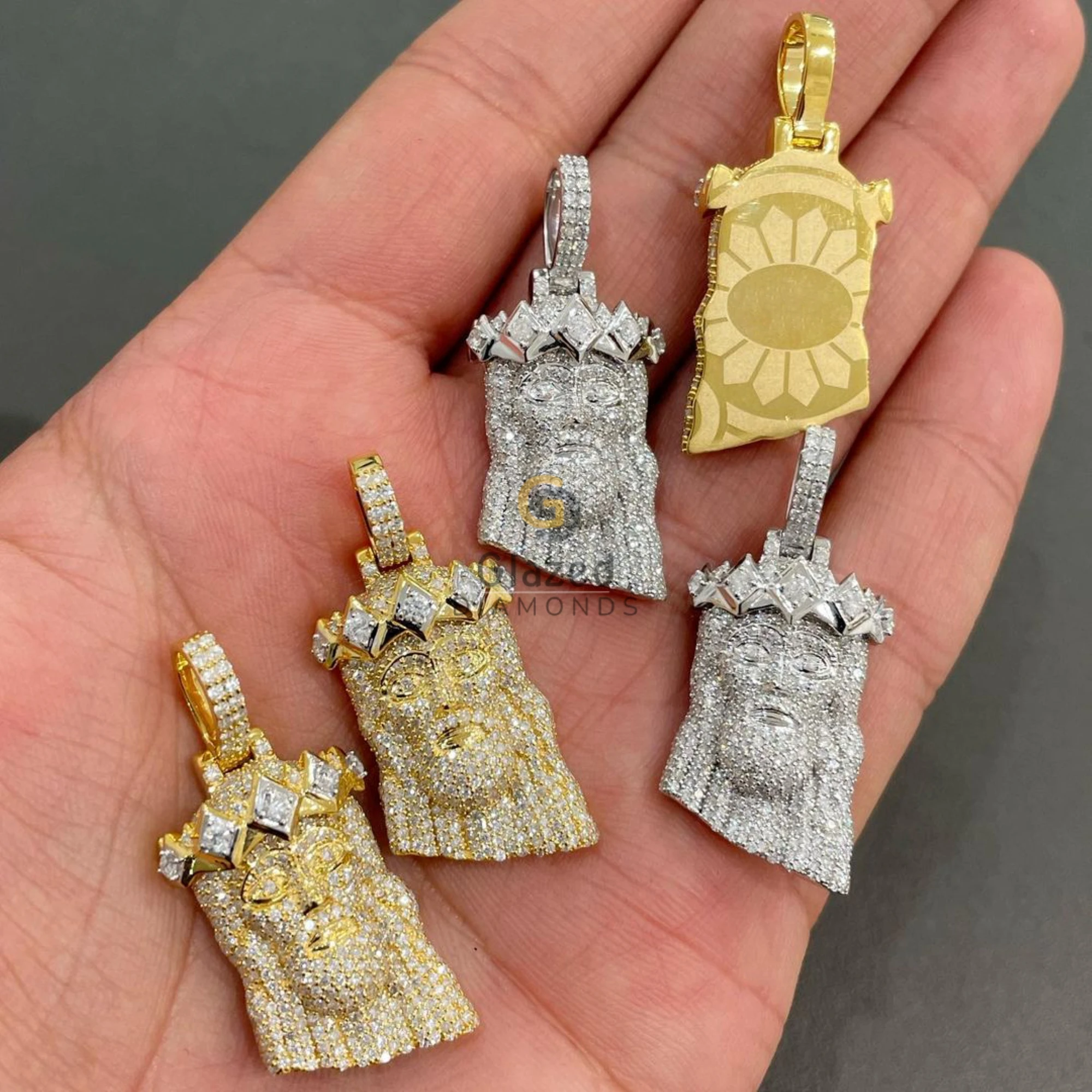 Adorn Yourself With Our 925 Sterling Silver Hip Hop Pendant Featuring Exquisite Lab Grown Diamonds That Exude Elegance