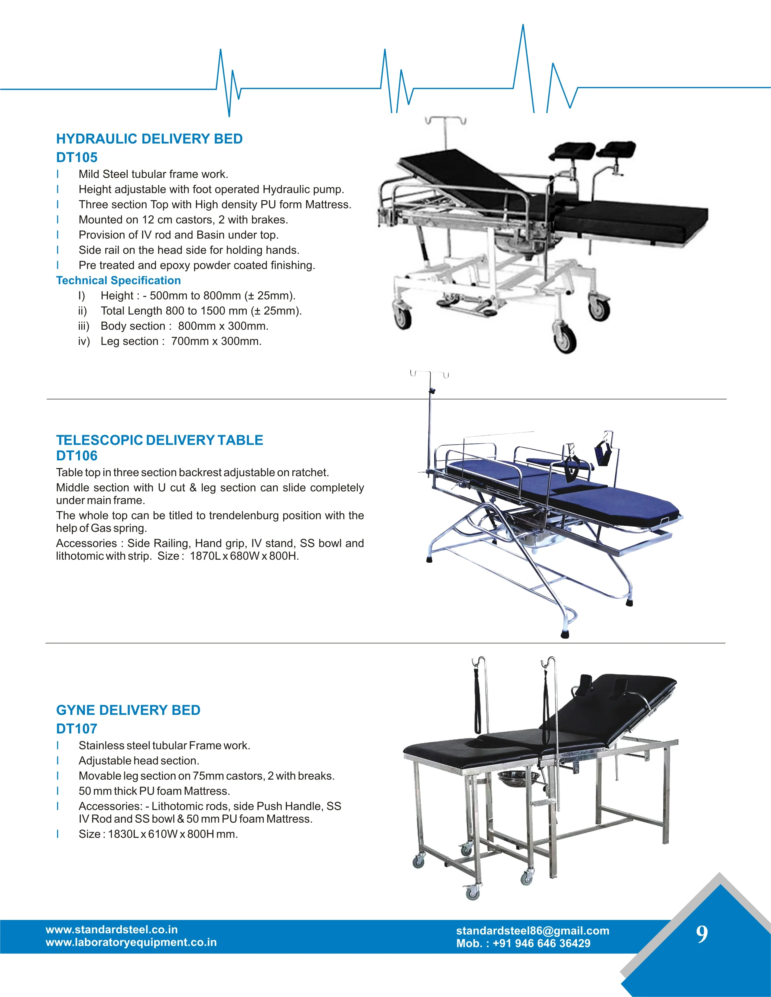 Delivery Table Gynecological obstetric delivery table hospital obstetric delivery bed hospital labor table hospital bed