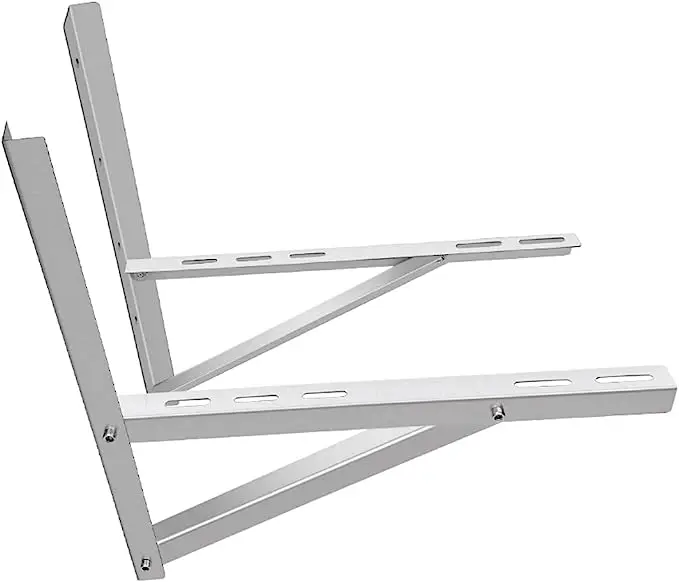 White Stainless Steel Brackets Self-Assemble Type Wall Mount Bracket For Heavy Duty Air Conditioner
