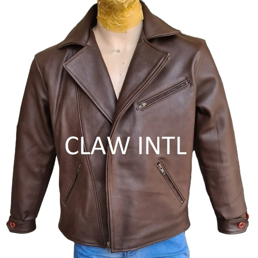 Professional manufacturer Custom Logo Leather Jacket For sale made in pakistan