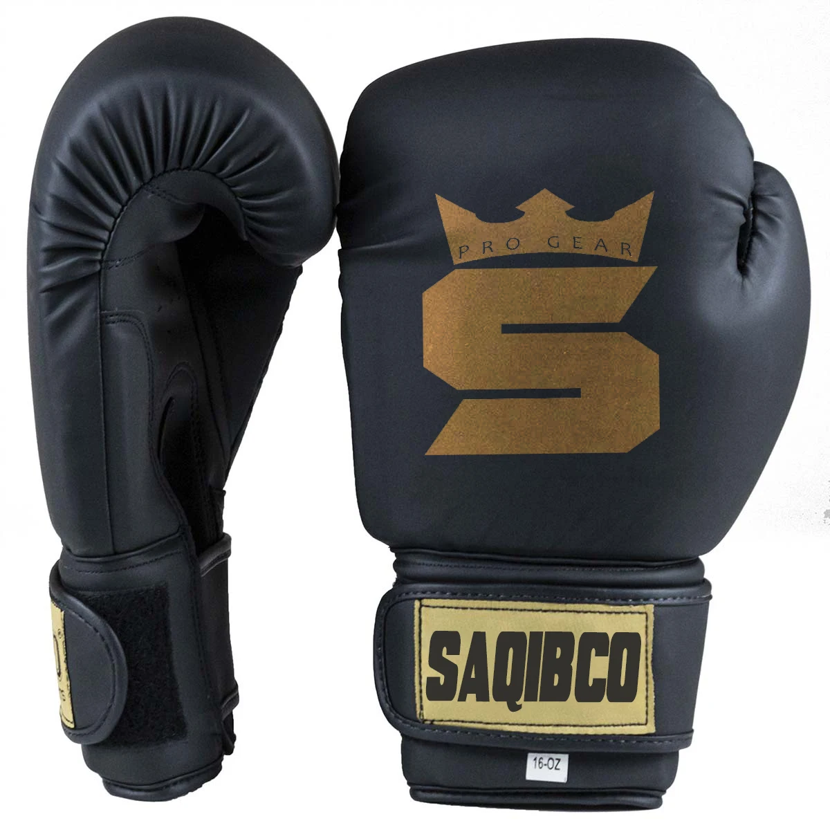 Унисекс матовый черный кик боксинга на устойчивом плотном объемом 16 унций перчатки & тайского бокса латексная подкладка перчаток для трусы-боксеры