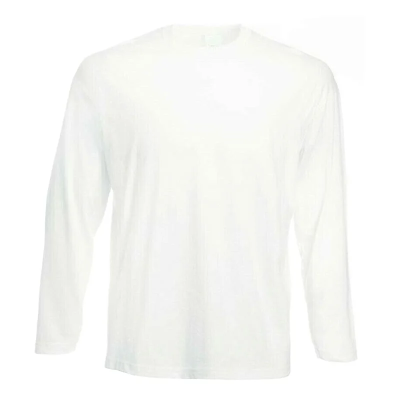 High Quality Cotton Long Sleeve T-Shirt Solid Colors Breathable and Thermal Custom Model with Embroidery Print Pattern