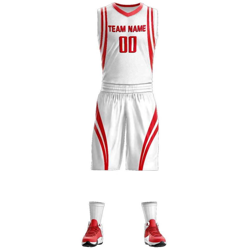 High Quality Sublimation Men Sports Customized Basketball Kit Personalized Sports Basketball Uniform in Plus size