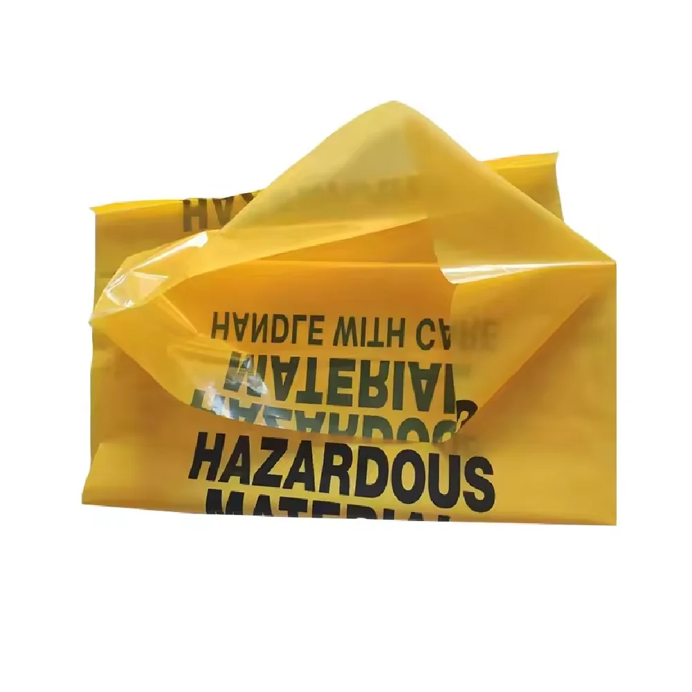 Viet Nam Wholesale Custom Size Polyethylene Yellow Hazmat Hazardous Material Disposal Bags