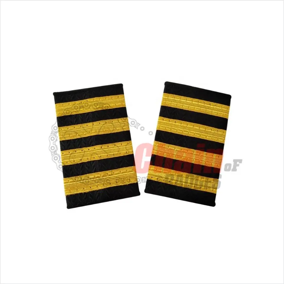 High Quality Customized Embroidered Epaulettes OEM Demand for Uniform Shoulder Board/Pad Accessory for Uniforms