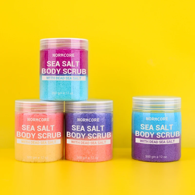 Custom Private Label Whipped Natural Organic Vegan Whitening Exfoliating Himalayan Pink Salt Bath Sugar Body Scrub