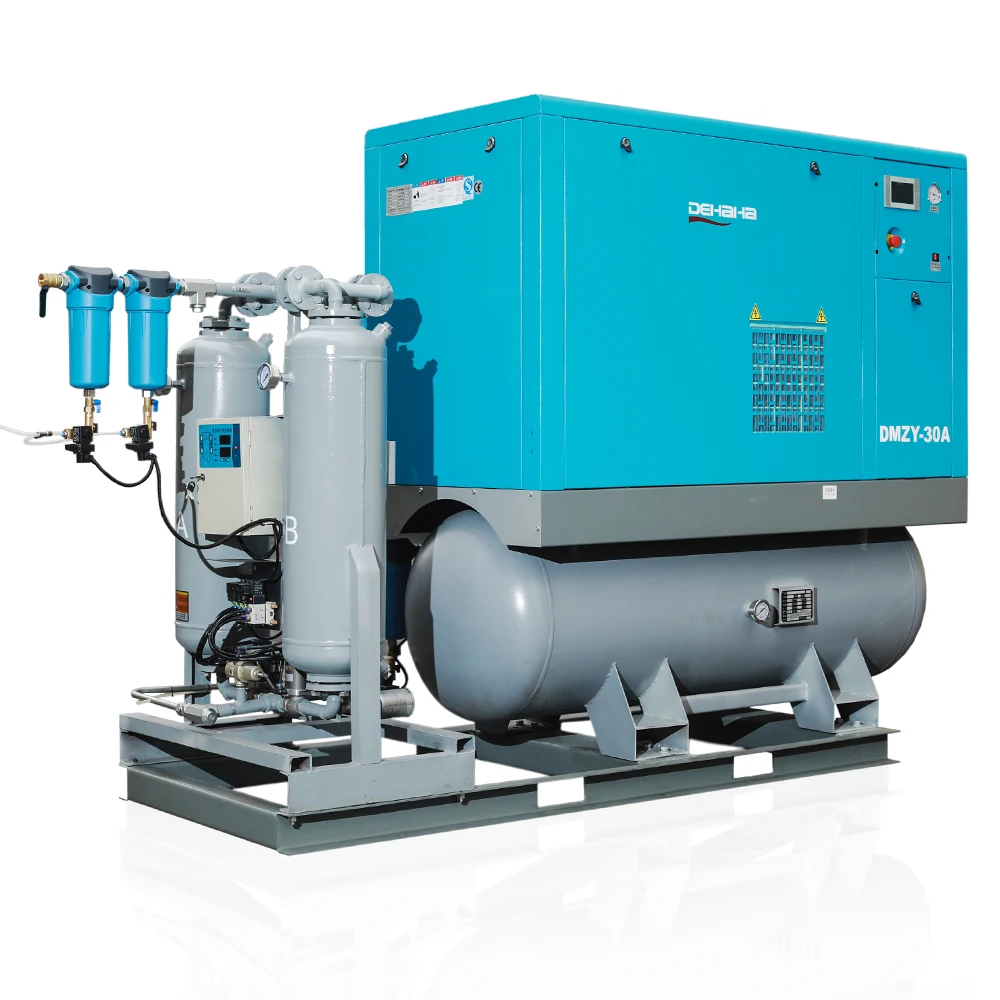 Professional Industrial air compressor factory wholesale 22kw 30HP silent rotary screw air compressor