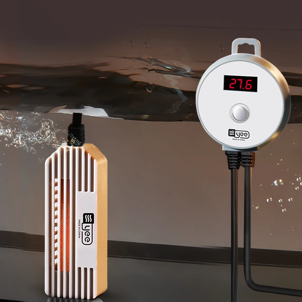 YEE 25W/50W/100W/150W Digital Display Submersible Mini Fish Tank Turtle Tank Automatic Water Heater Small Aquarium Heater