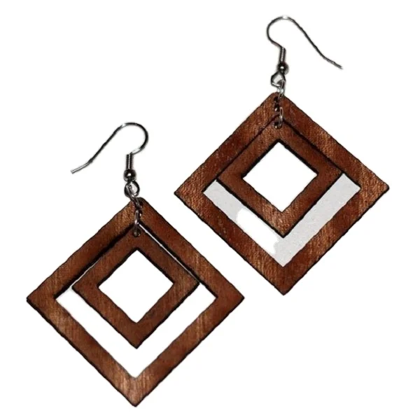 Wholesale Handmade Wooden Earrings Fashion For Women