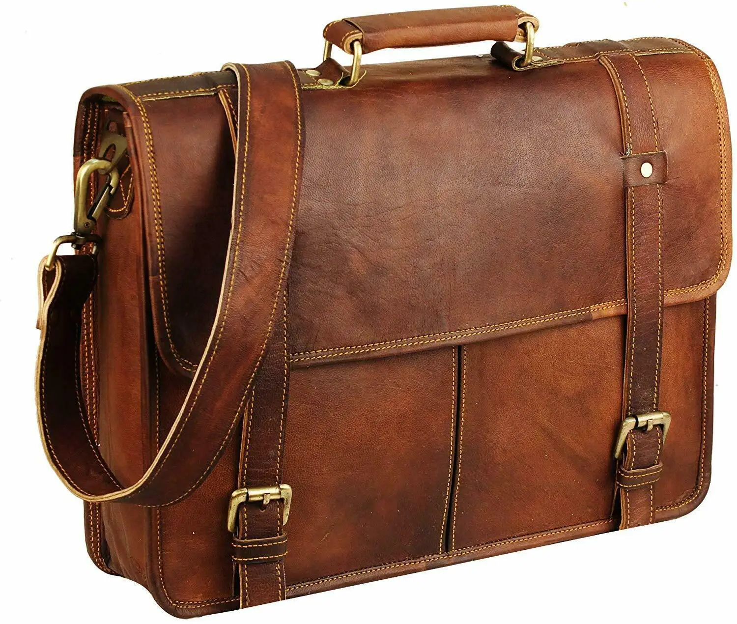 Leather Hand Bag Laptop Bag Shoulder Handmade Leather Bag