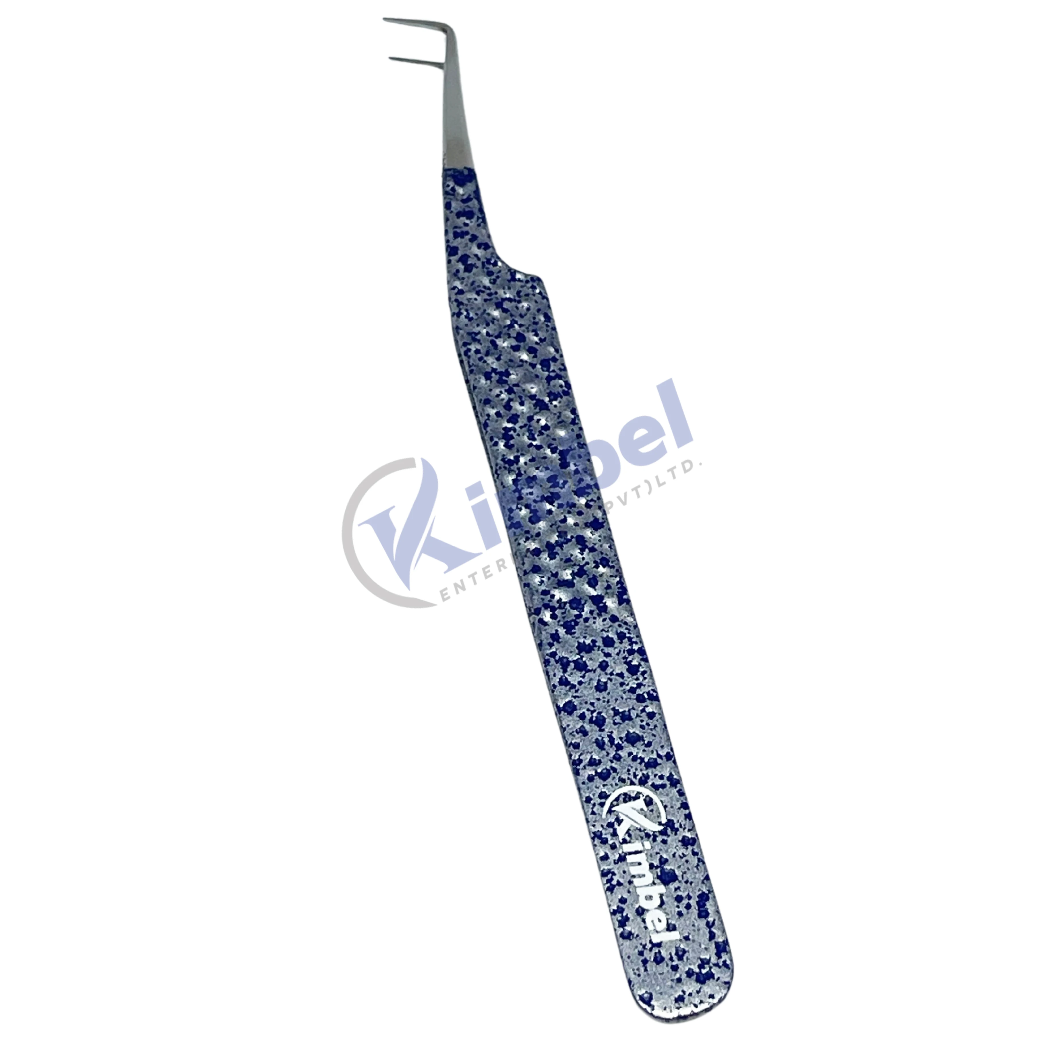 Best Fiber Tips Professional Eyelash Extension Tweezers for perfect grip to Lashes never slips even 0.03mm Lashes 75 Degree Bend