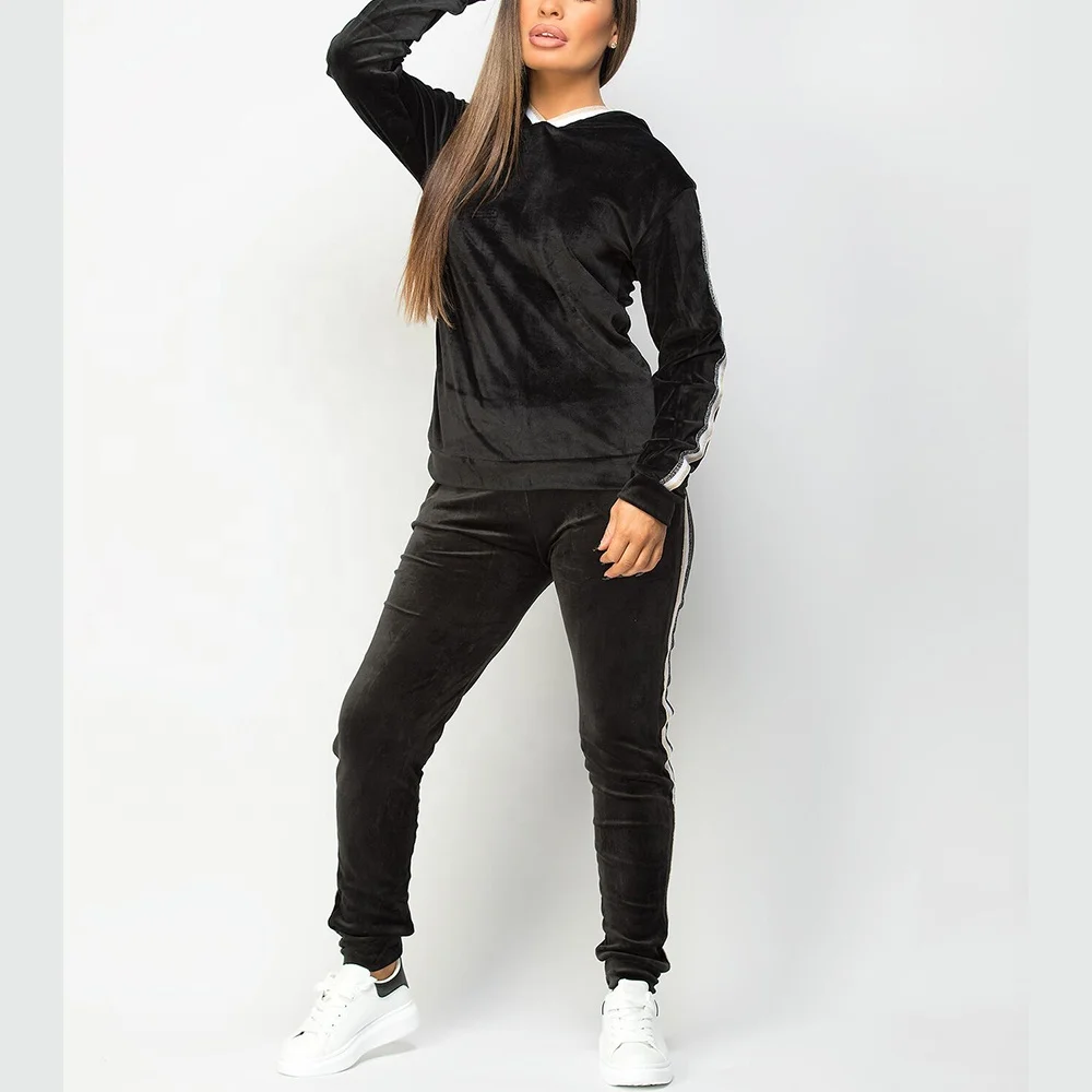 Услуги по обработке одежды для женщин, спортивный костюм на молнии, спортивный костюм с вашим собственным логотипом, простой Бархатный спортивный костюм