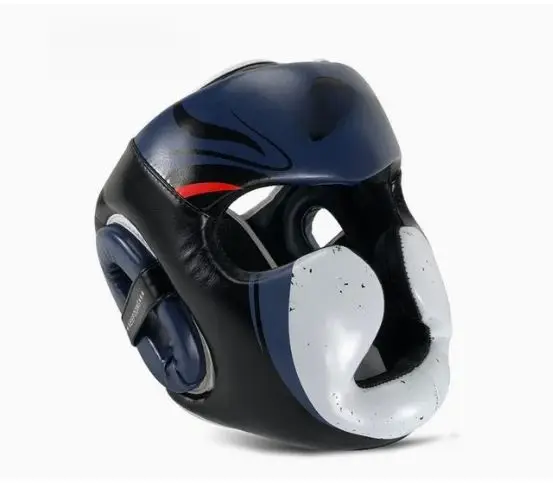 Make Your Own Boxing Training Safety Cheap Head Guard Boxing Helmet for Professionals Head Guard Made With Pure Leather MS-HG-19