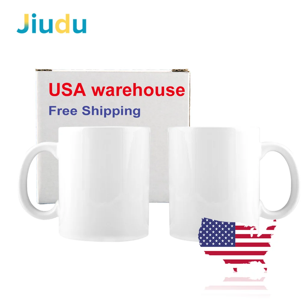 USA Warehouse Sublimation Blank 11oz Ceramic Mug White Sublimation Mugs for Coffee 11oz Mugs Sublimation Ceramic