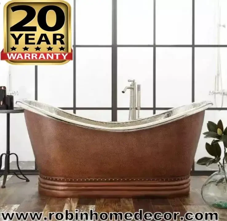 Copper Btah Tub High Selling Premium Quality Pure Luxury Copper Btah Tub Elegant For Home Hotel Bathroom Bathing Usage