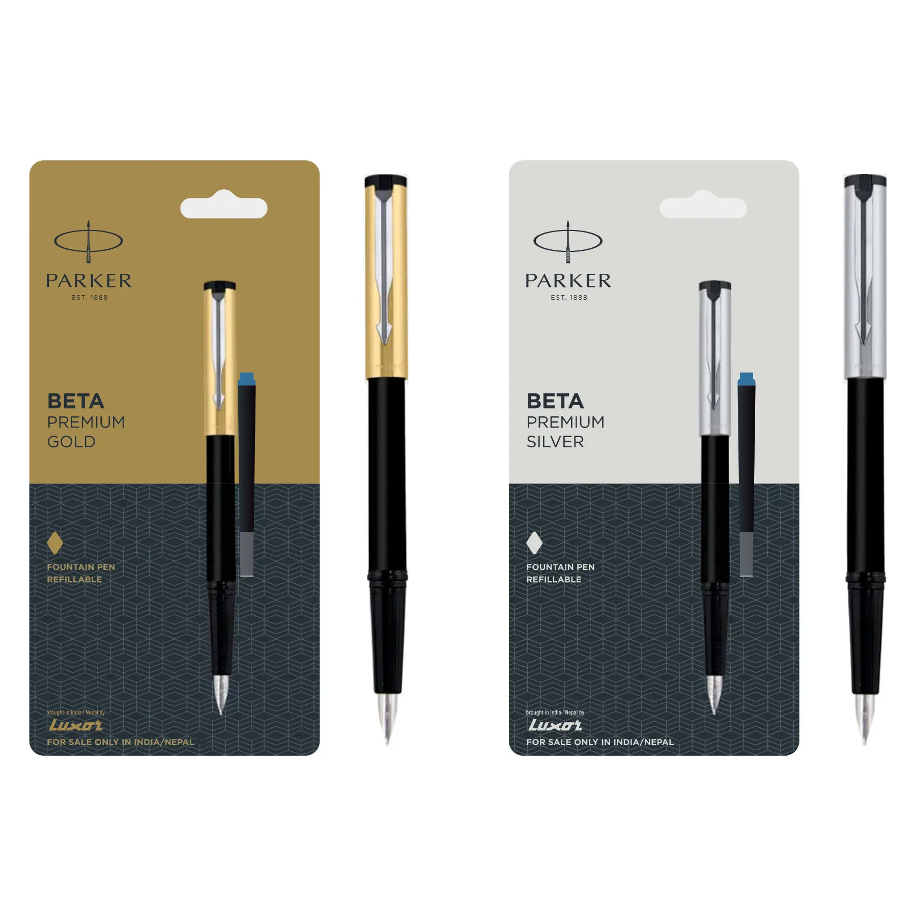 Stylish Parker Beta Premium Fountain Pen with Stainless Steel Trim Perfect for Professional Use and Elegant Writing Parker Pen