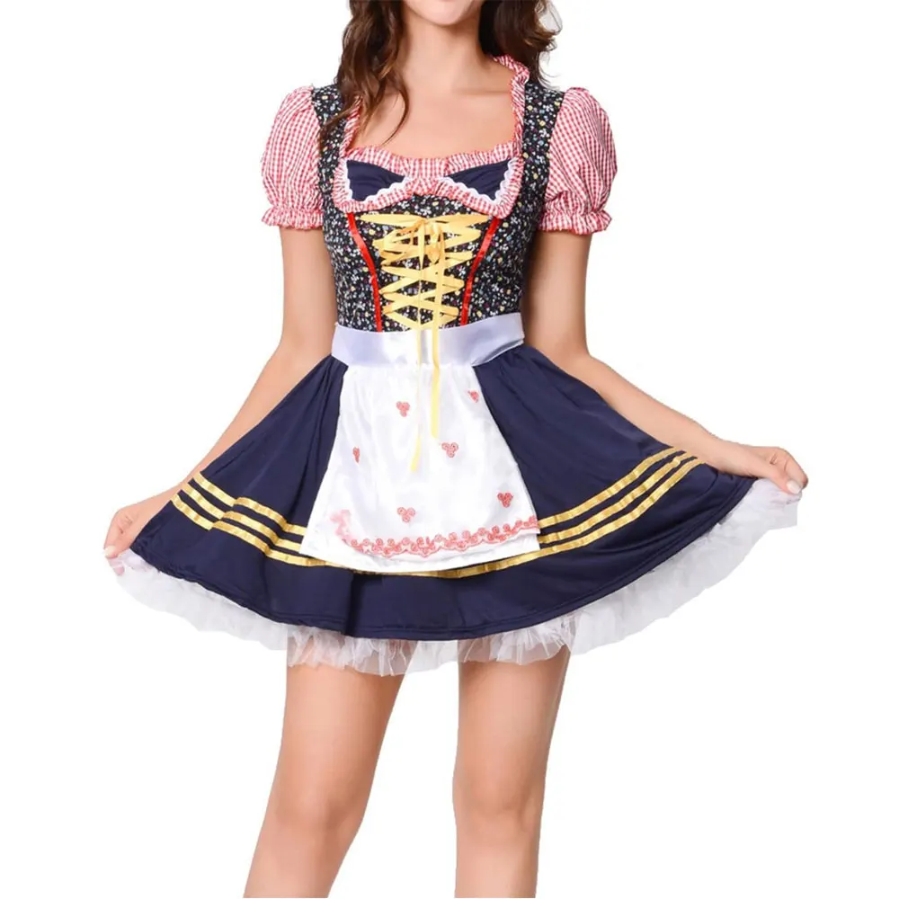 Fashion Wear Durable Material Made Outdoor Use Women Dirndl Dress / Best Wholesale Price Custom Logo Women Dirndl Dress