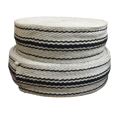 Black & White Cotton Niwar for sale Tent Tarpaulin Nawar Tape for Middle East Market Traditional Cotton Niwar