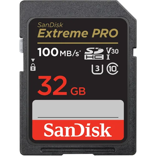 100% Original Sandisk SDSDXXO-032G-GN4IN SD Card For SDXC U3 V30 32GB