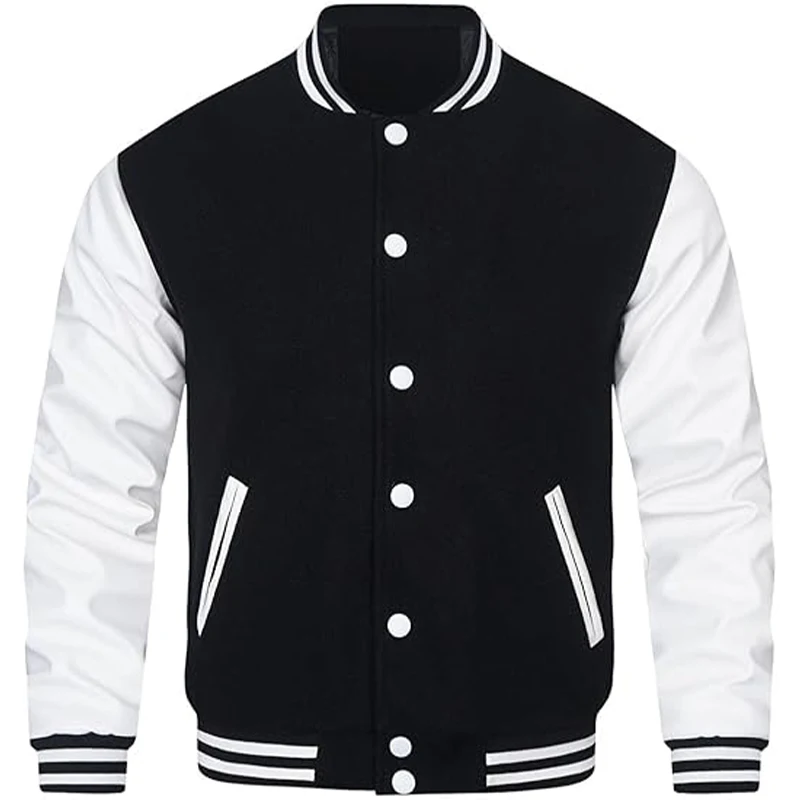 Pakistan Manufactures Lightweight Letterman Jackets with OEM Design High Quality Customizable Varsity Jackets Black Breathable