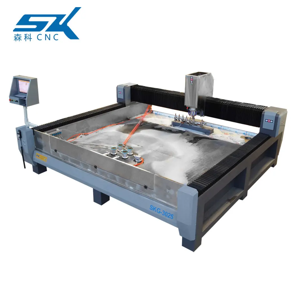 ATC automatic glass mirror chamfer edge grinding beveling polishing machine