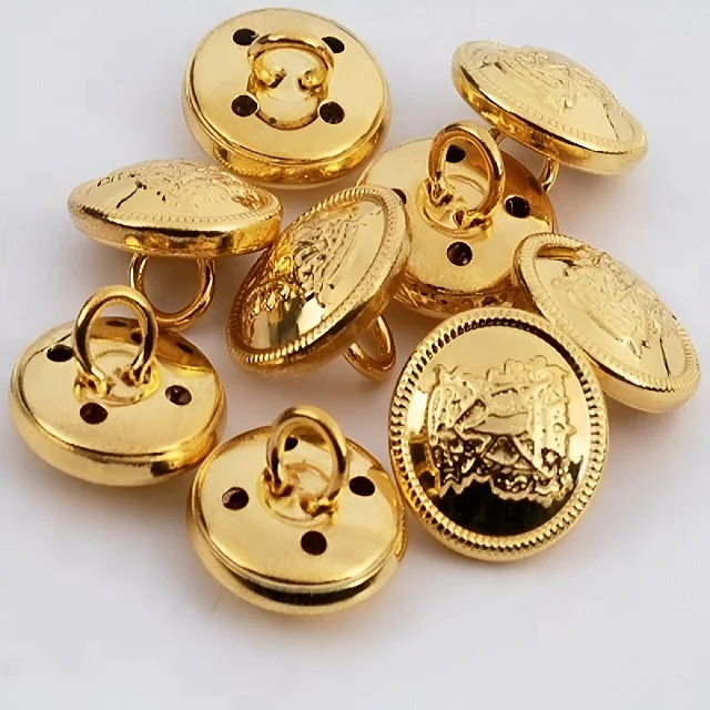 Mushroom Shank Metal Buttons Customized Uniform Buttons