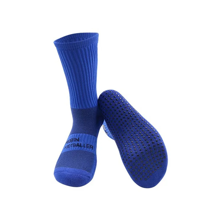 Custom sale grey green youth athletic anti slip ankle compression sports high crew socks with grip