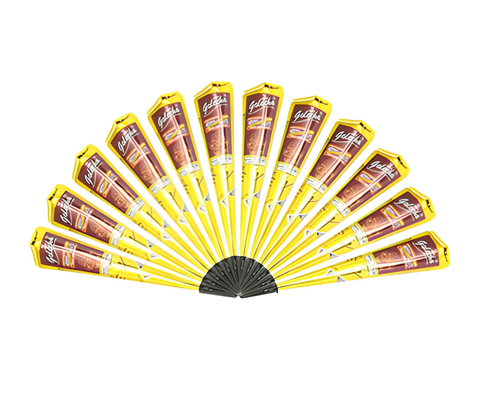 Golecha Maroon Henna Mehandi Cones Herbal Natural Heena For Hand Skin Leg Body, Pack of 12