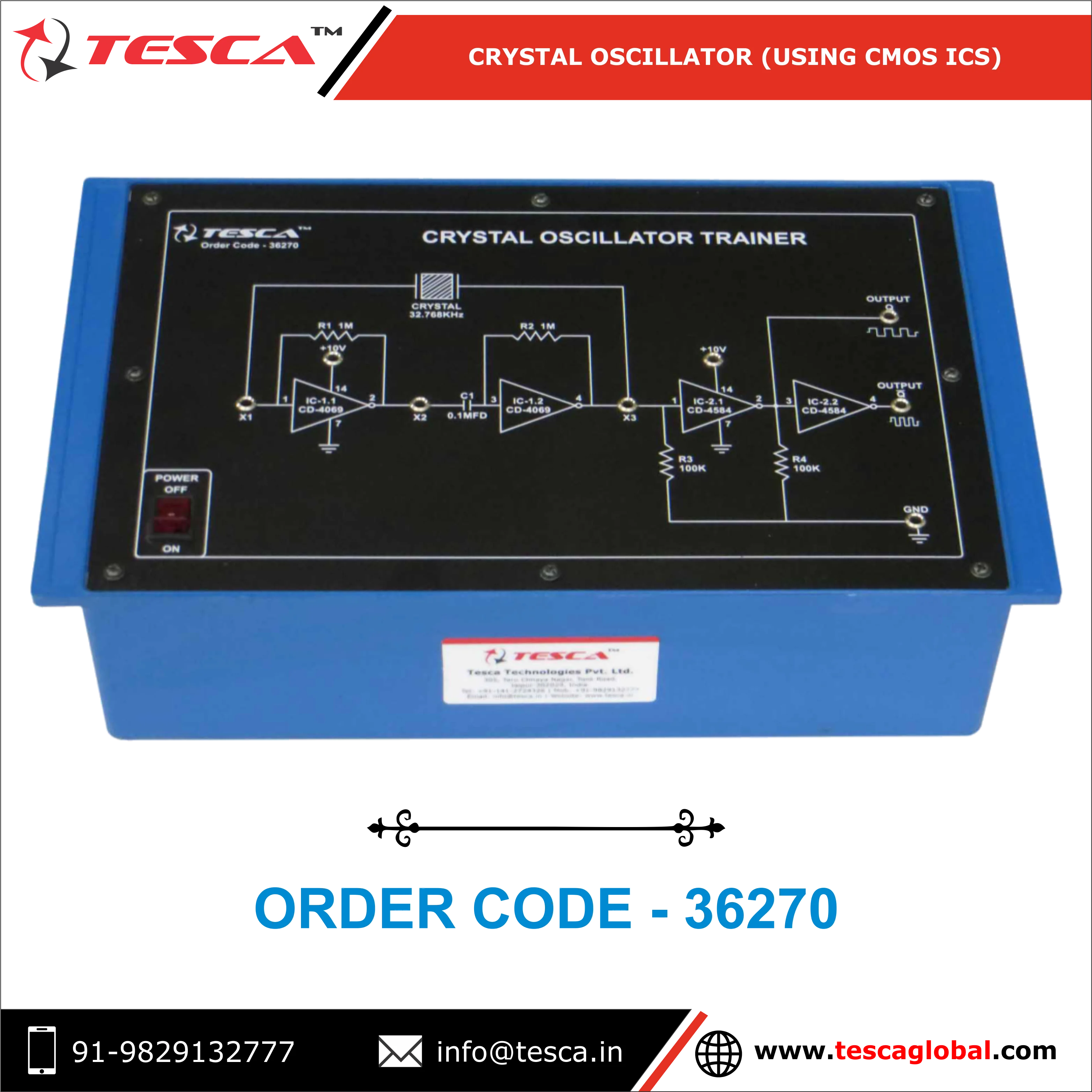 Crystal Oscillator (Using Cmos ICs)