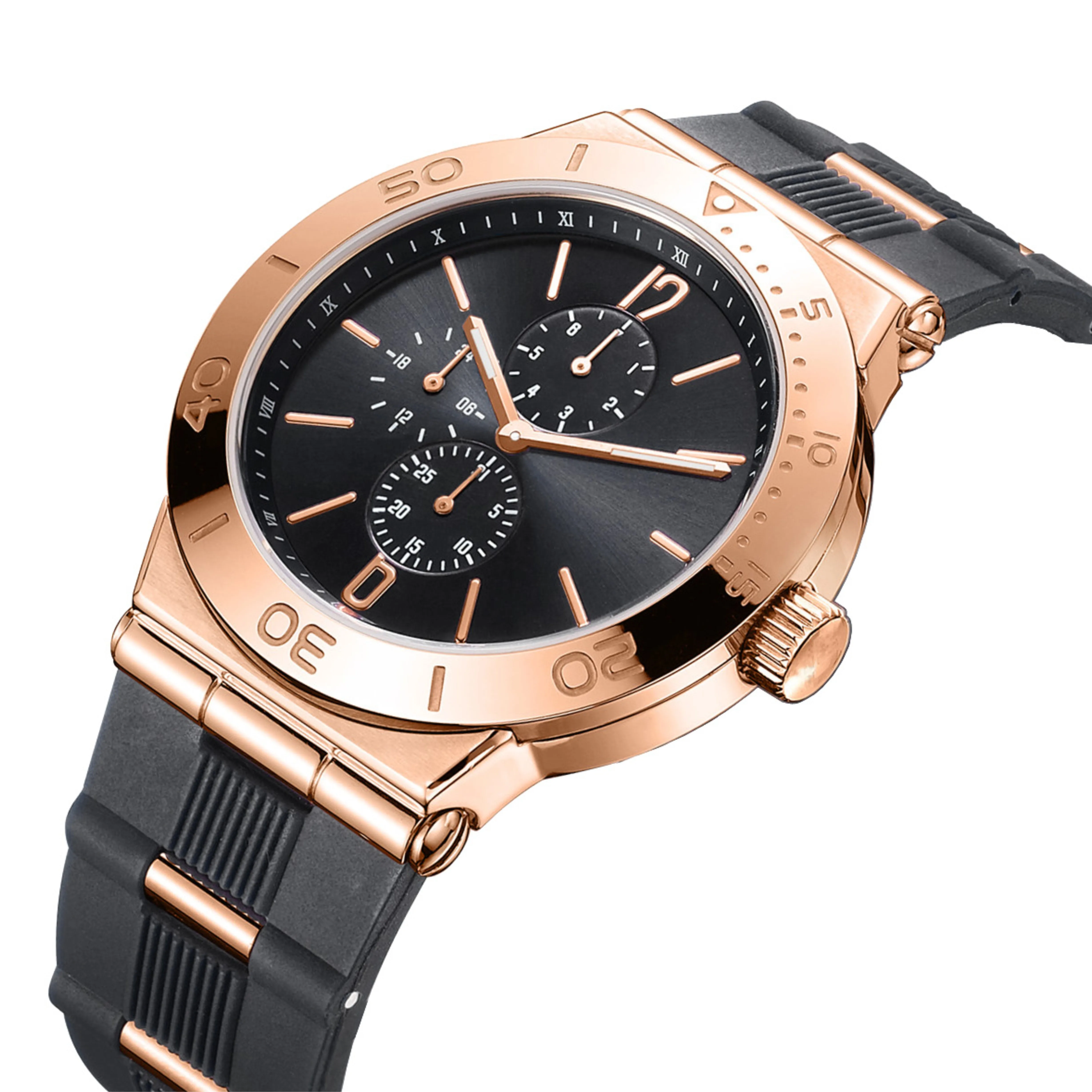 Wholesale Custom Logo Branded Waterproof golden watch manufacturers OEM ODM High Watches montre homme Men Luxury Quartz Watch