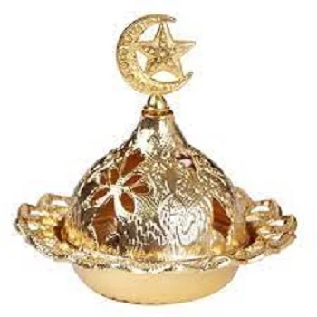 Metal Mubkhar Incense Burner Oud Bakhoor Jar Glass Burner Luxury Arabic Incense Burner