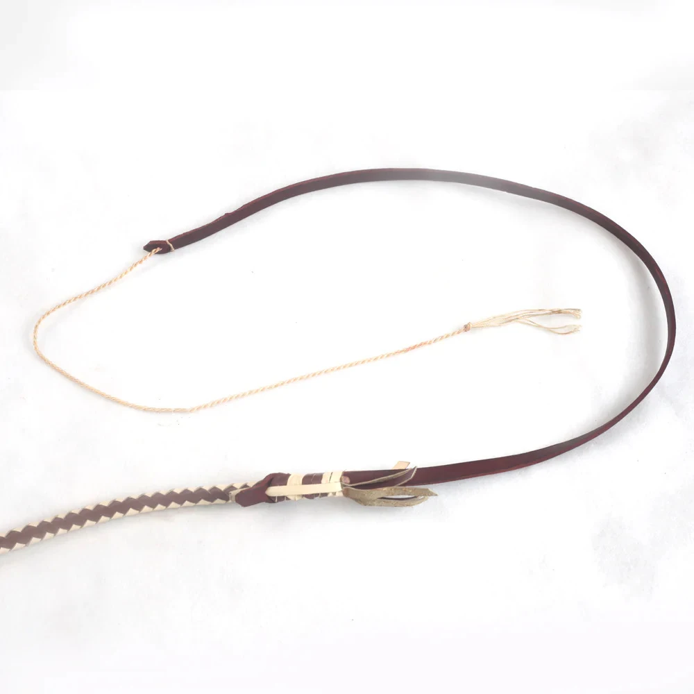 STOCKWHIP 04 FEET TO 12 FEET LONG and 16 Plate Kangaroo Hide Leather Equestrian Australian Stock Whip Wholesale