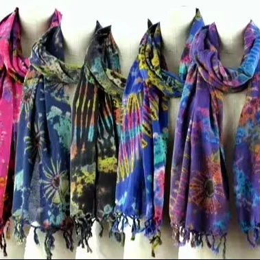 Индийский шарф-шарф с принтом многоцелевой шарф и шали